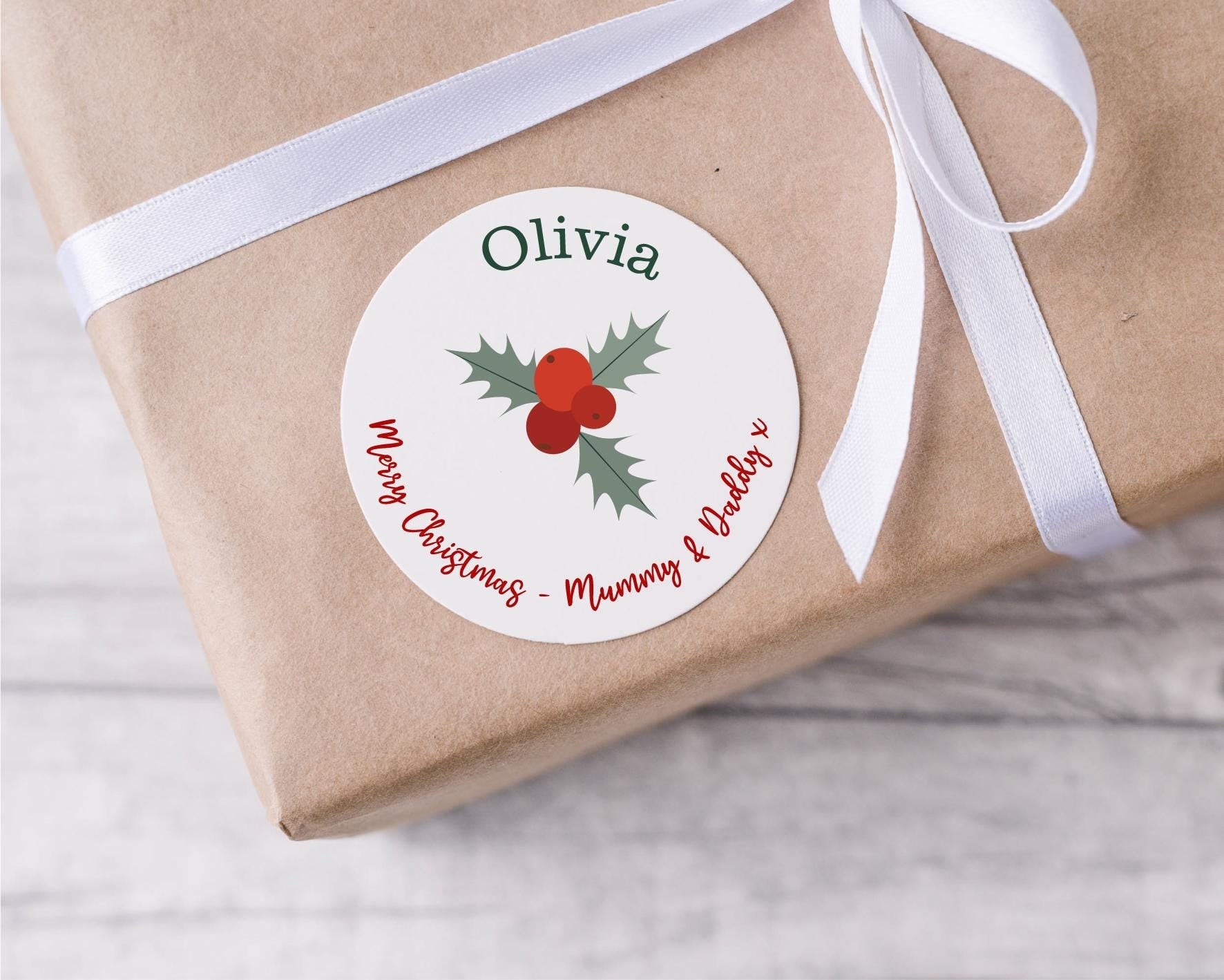 christmas gift tag label