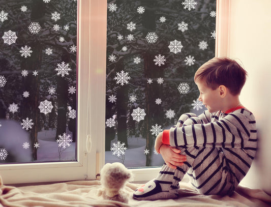 snowflake window stickers for kids