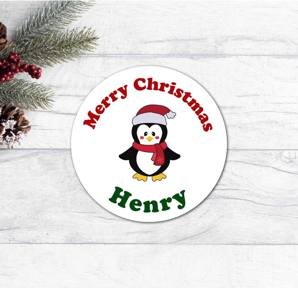 christmas present labels for gifts custom tags festive label stickers
