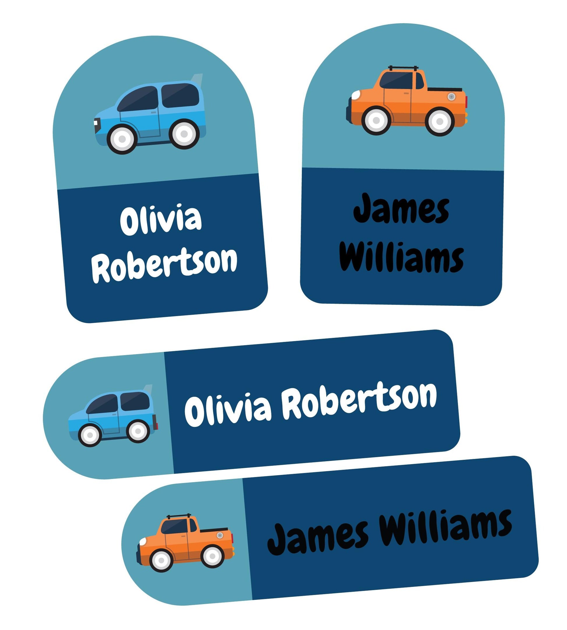 carname clothes stickers