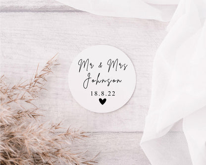 Personalised Wedding Custom Labels Mr Mrs Envelope Seals Party Bag Wedding Day Stickers Name And Date