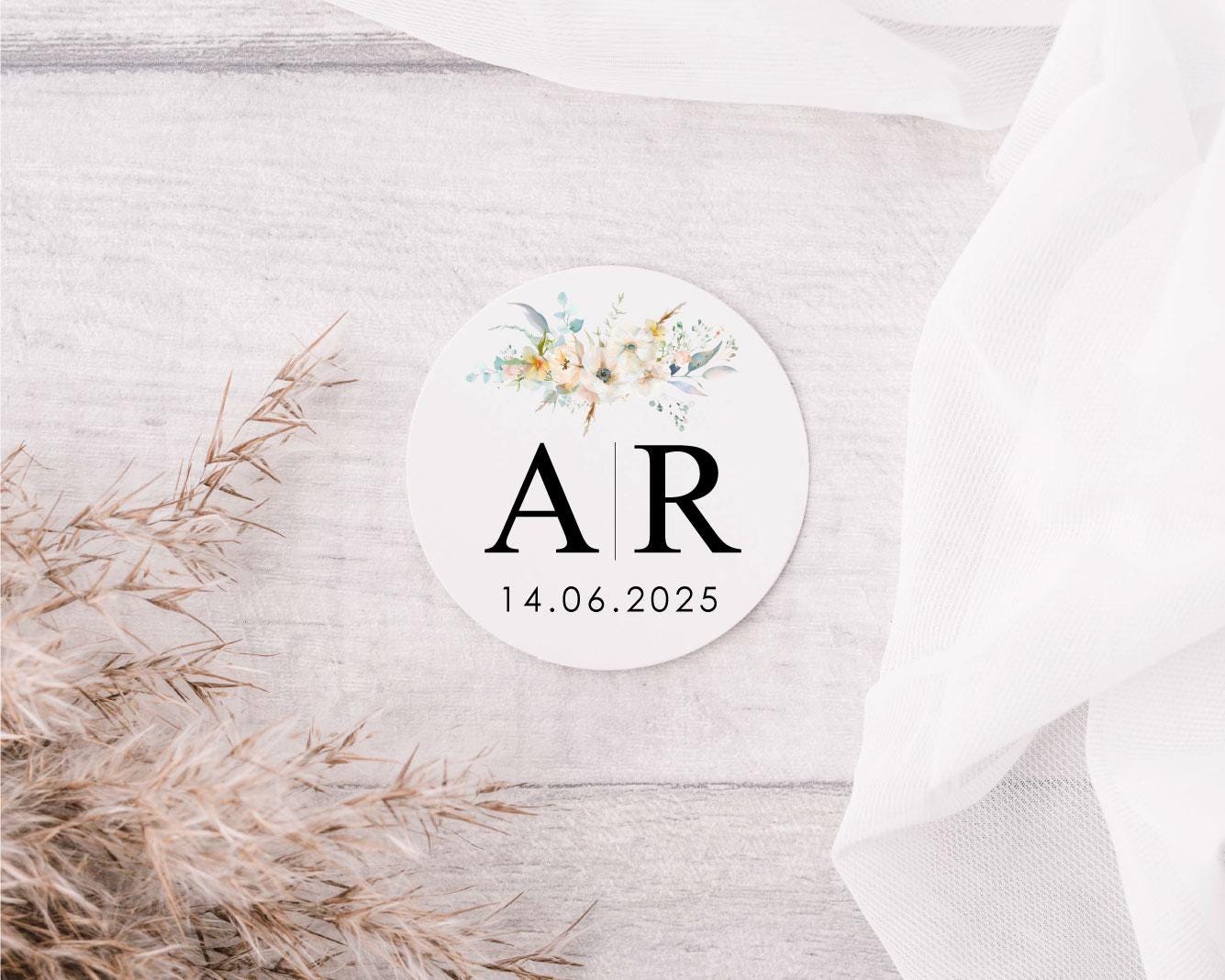 personalised initials wedding labels for wedding favour day customised personalised