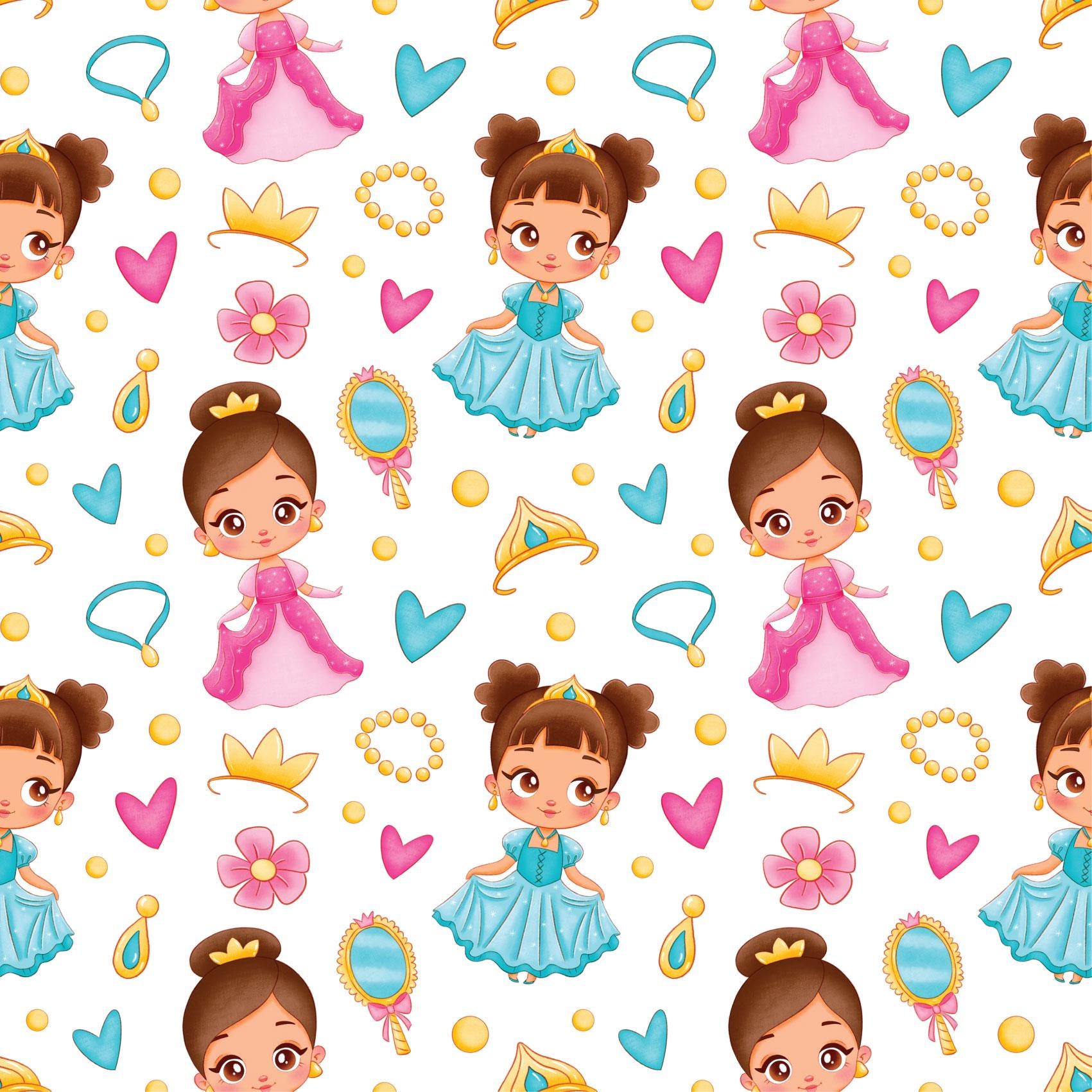 Pretty Princess Kids Peel And Stick Wallpaper Self Adhesive Renter Friendly Removable