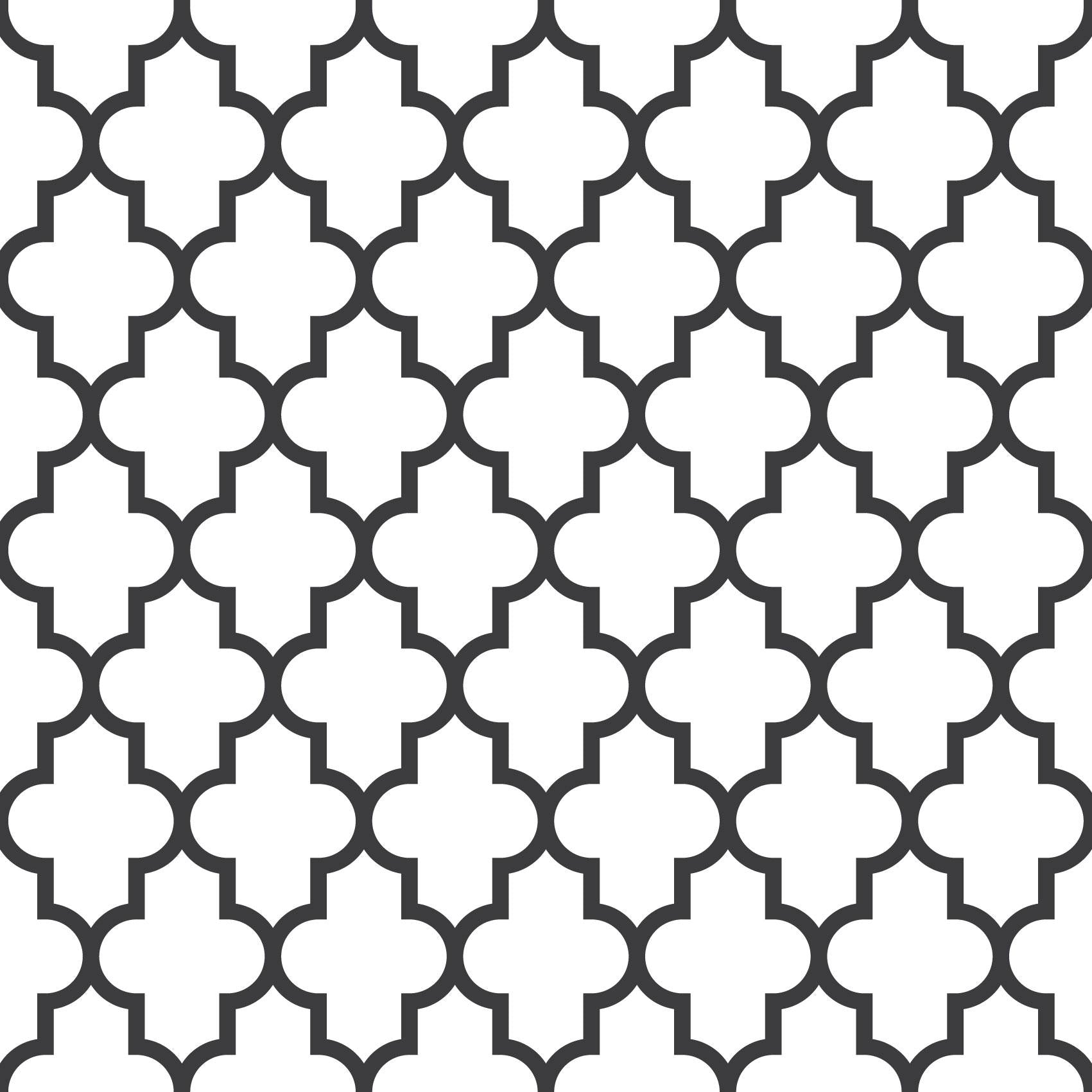 Geometric Black & White Peel And Stick Wallpaper Renter Friendly Removeable