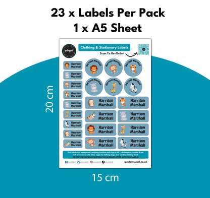 custom name tag sizing stick on name labels