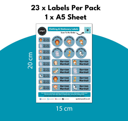 custom name tag sizing stick on name labels