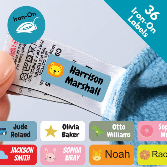 iron on name labels for clothes kids iron on stickers tags