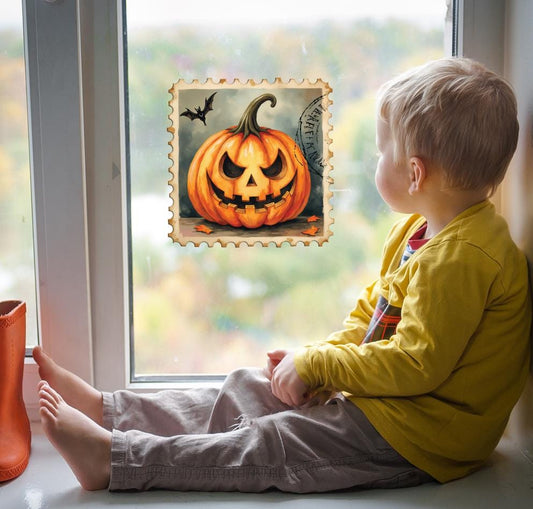 Pumpkin halloween window sticker