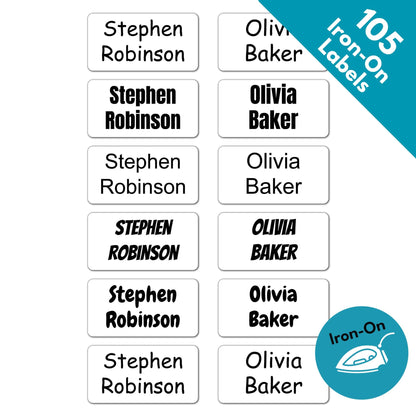 iron-on name tags for clothes
