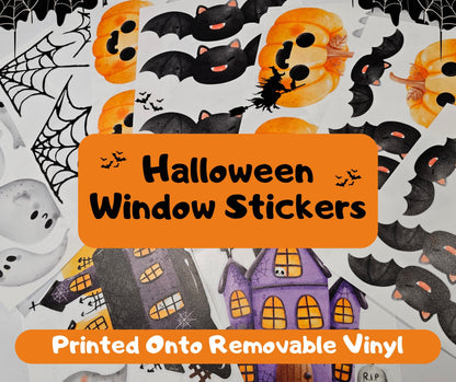 Halloween window stickers decorations UK cheap scary party kids children&#39;s home shop front