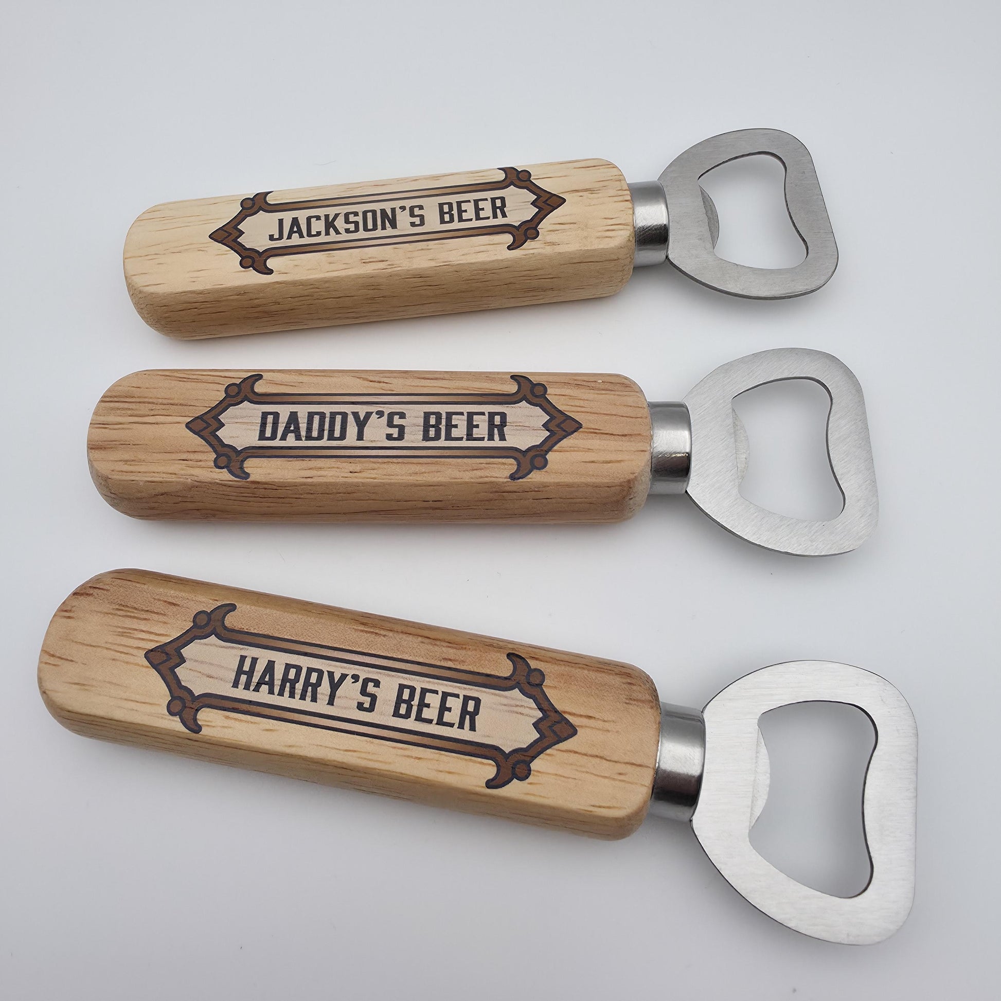 Personalised Name Bottle Opener | Father's Day Gifts | Best Man Groomsmen Custom Gifts For Him