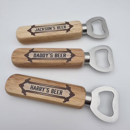 Personalised Name Bottle Opener | Father's Day Gifts | Best Man Groomsmen Custom Gifts For Him
