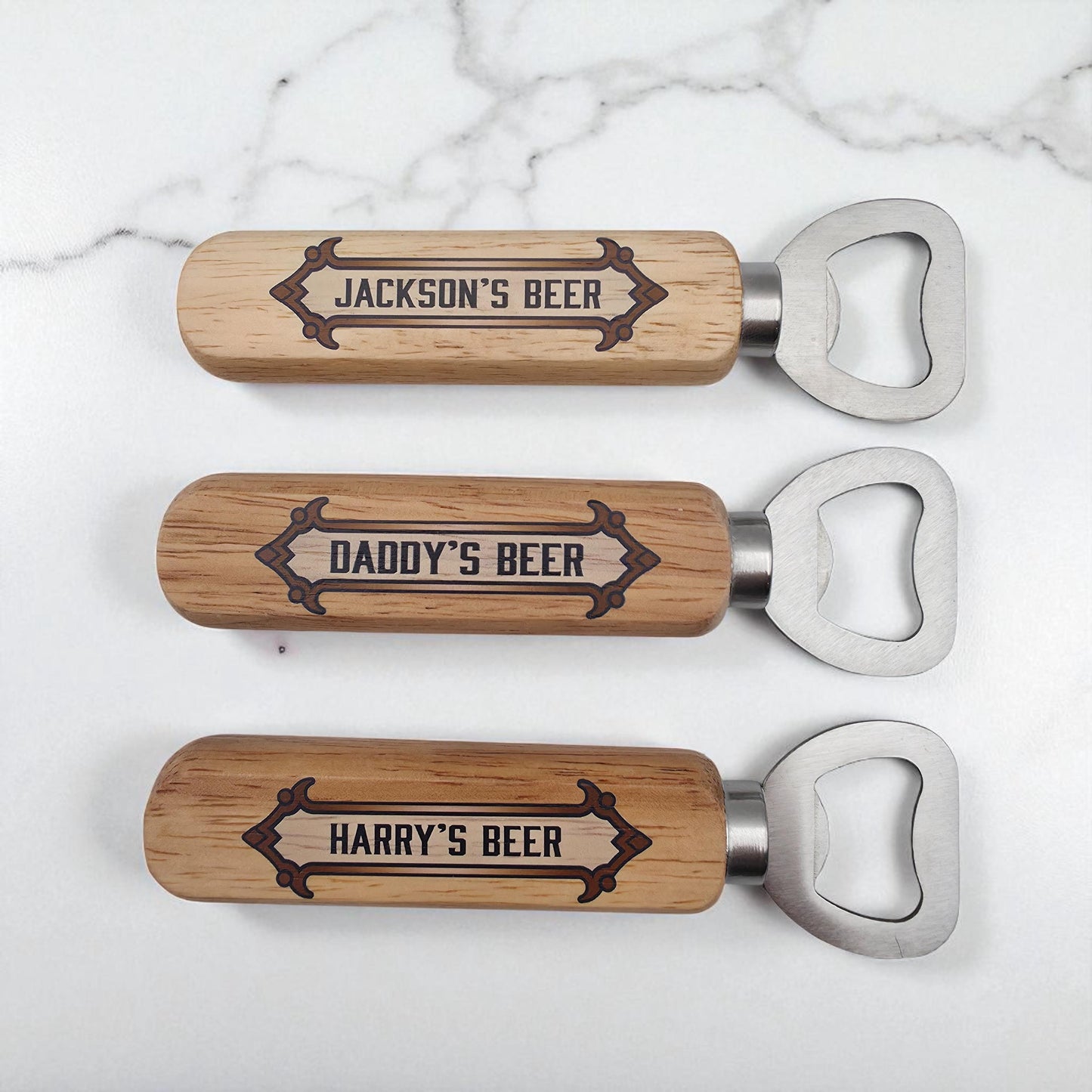 Personalised Name Bottle Opener | Father's Day Gifts | Best Man Groomsmen Custom Gifts For Him