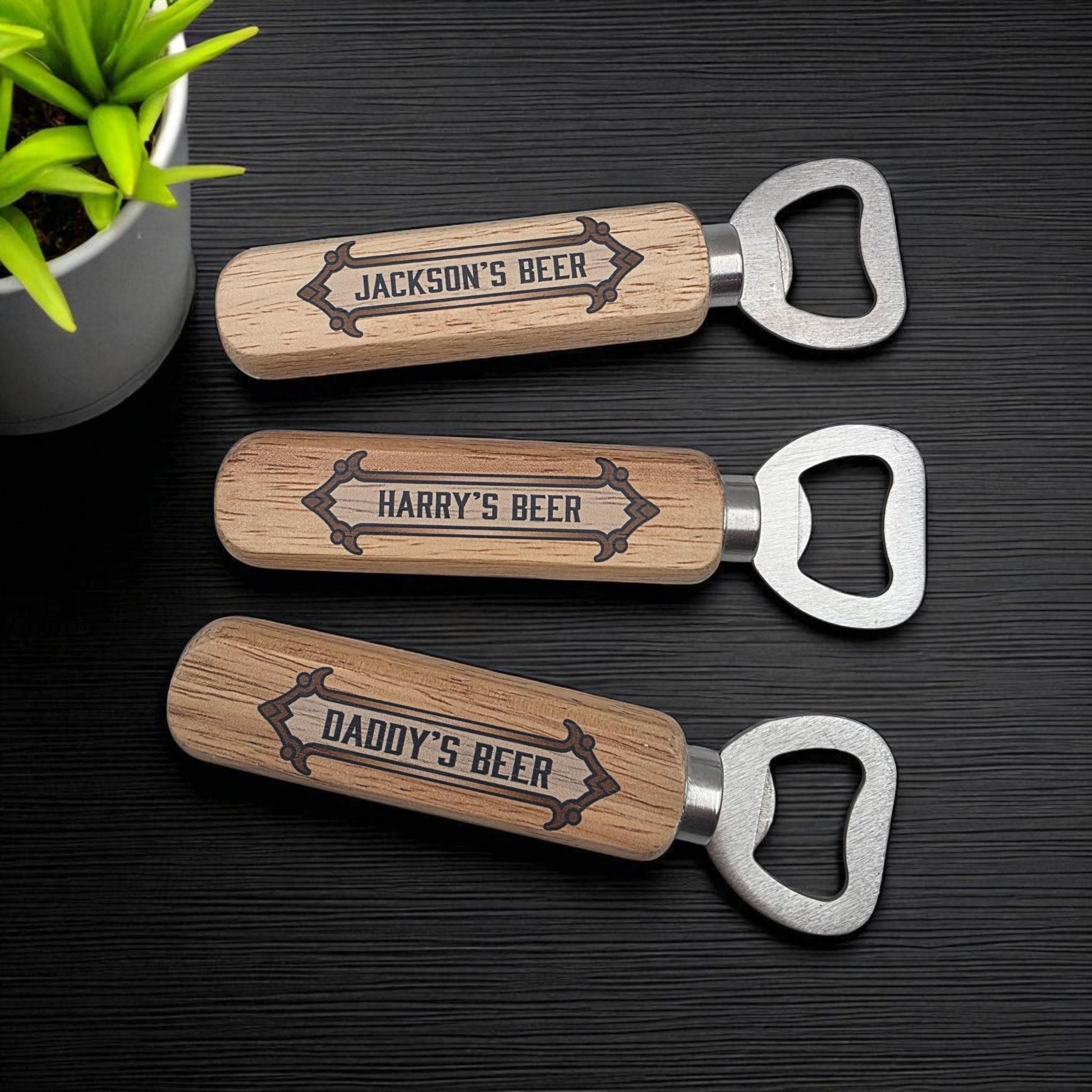custom name bottle opener gift for him