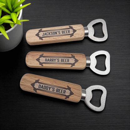 custom name bottle opener gift for him