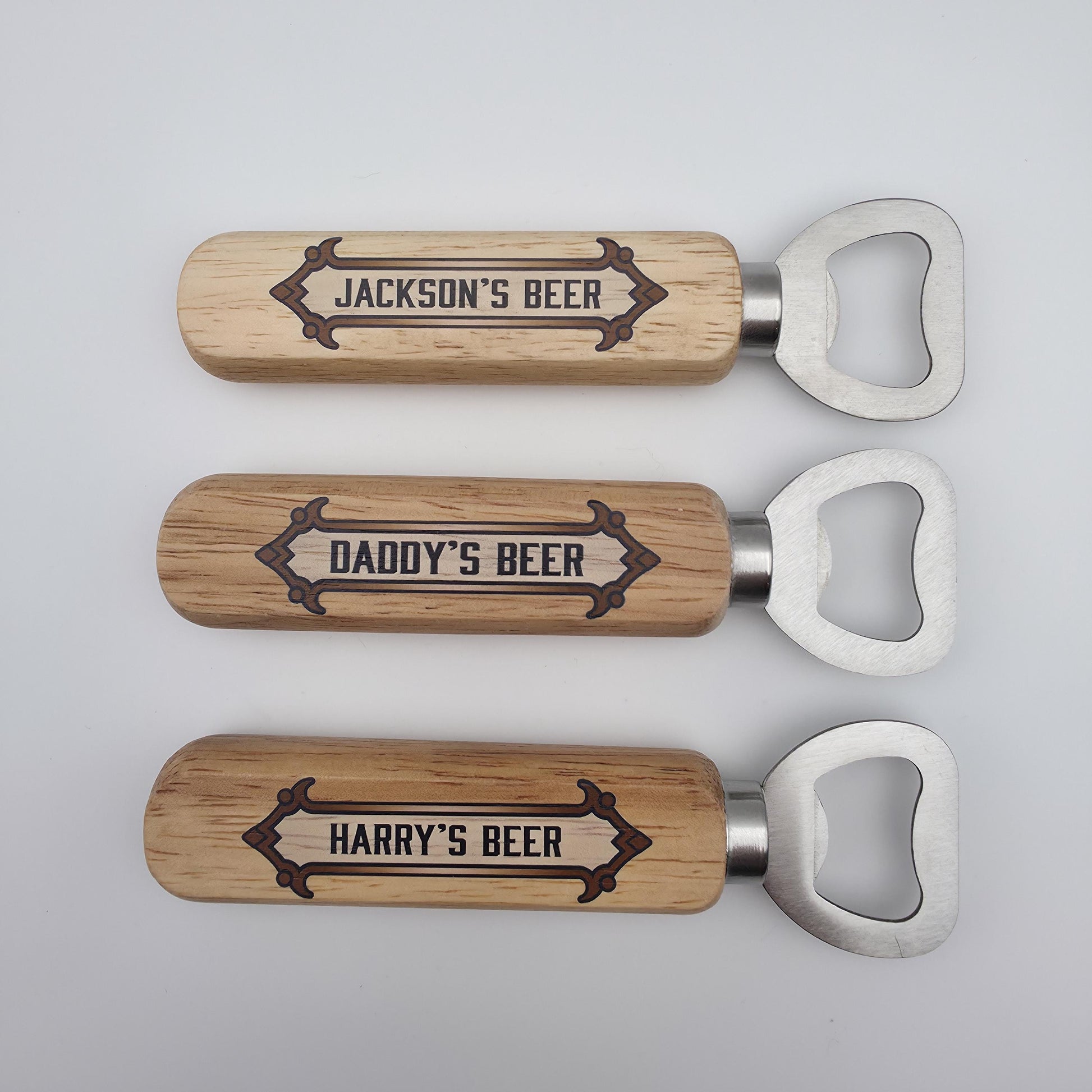 Personalised Name Bottle Opener | Father's Day Gifts | Best Man Groomsmen Custom Gifts For Him