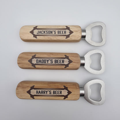 Personalised Name Bottle Opener | Father's Day Gifts | Best Man Groomsmen Custom Gifts For Him