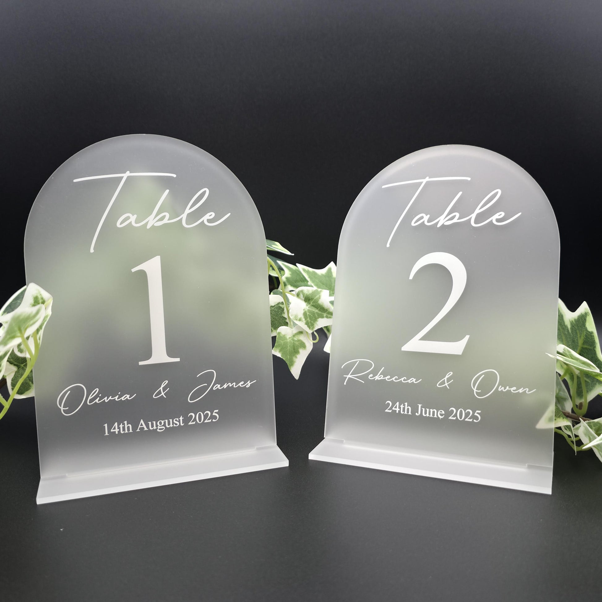 personalised wedding table table number signs custom bride and groom date table top decor
