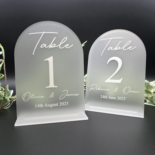 personalised wedding table seating plan signs plaques for guests reception
