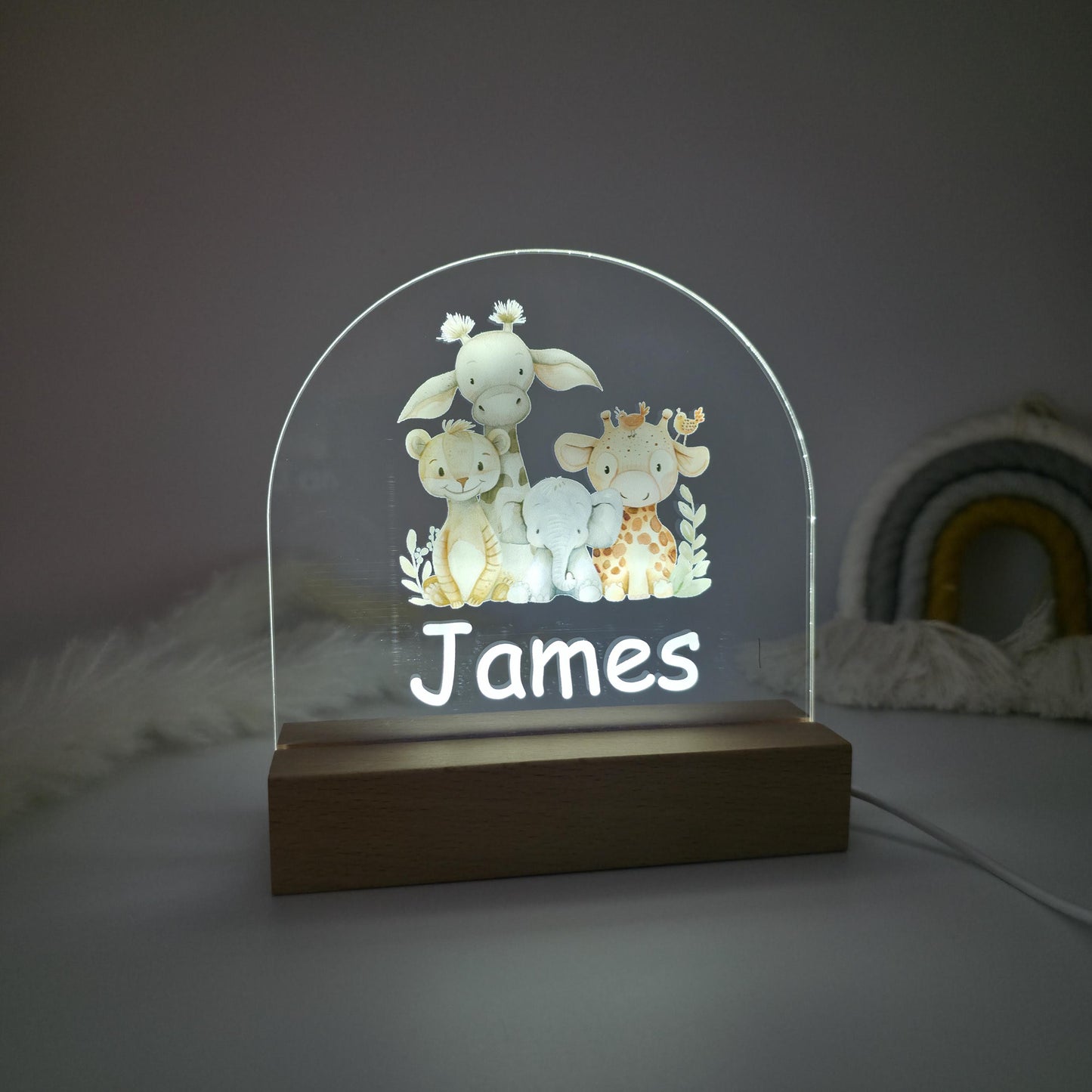 night lamp led for childrens bedrooms personalised