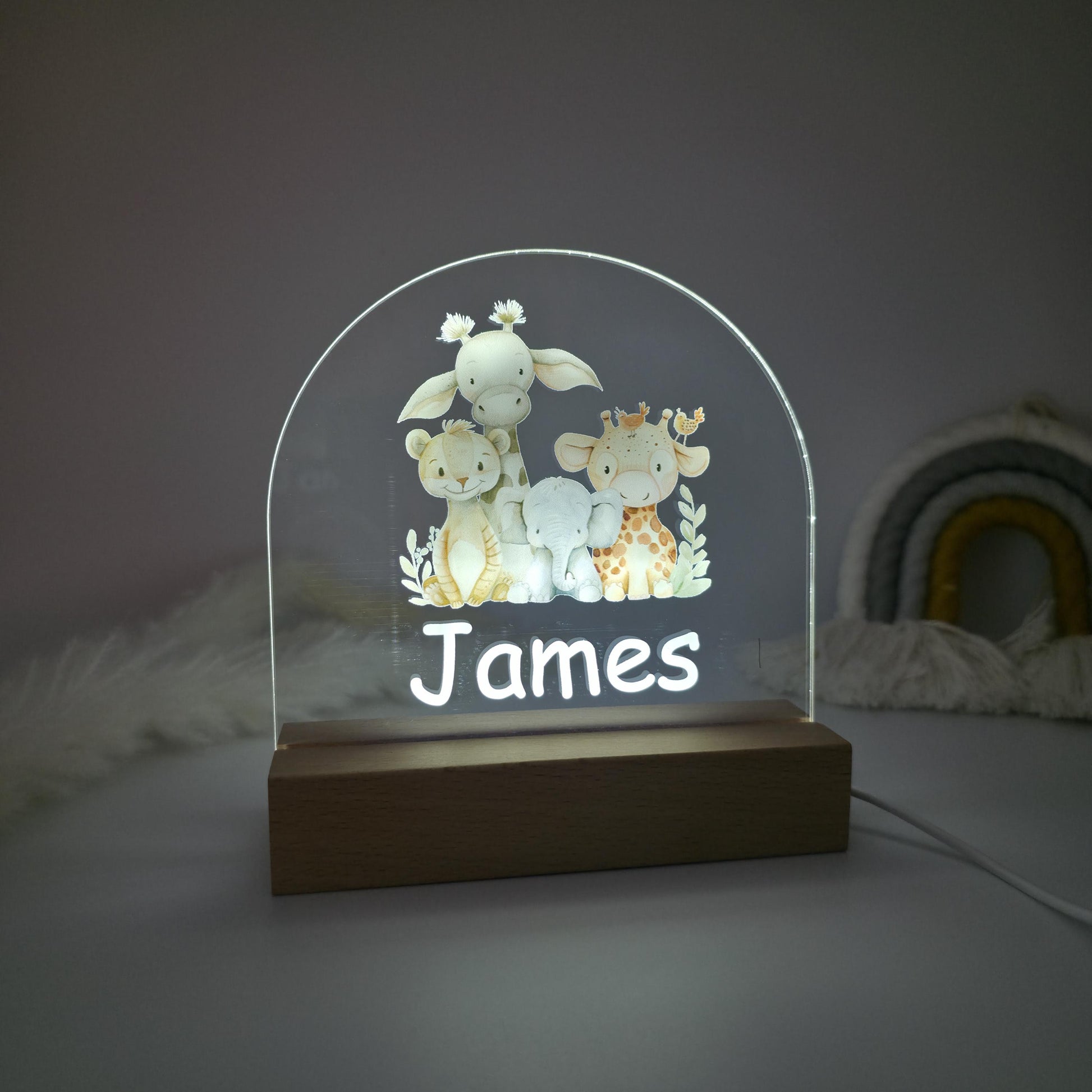night lamp led for childrens bedrooms personalised