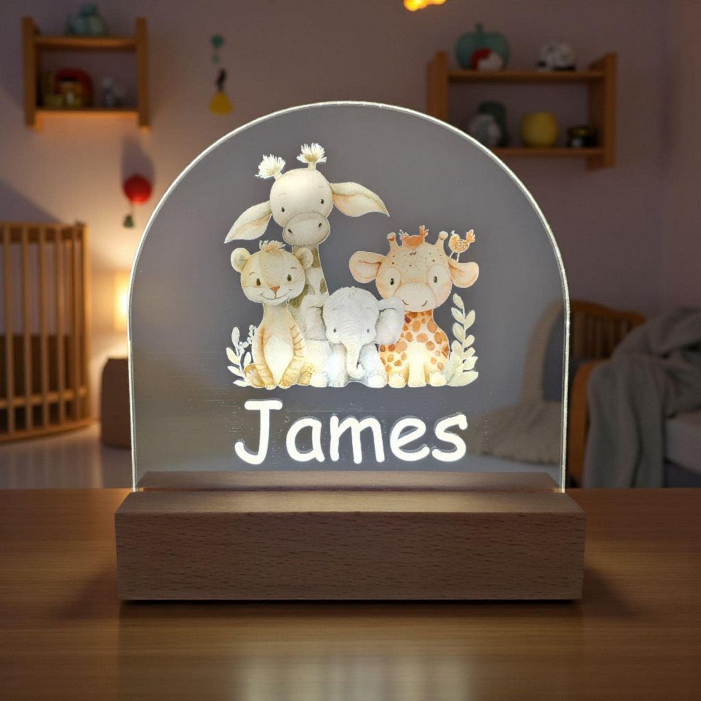 led acrylic night light for children bedrooms custom