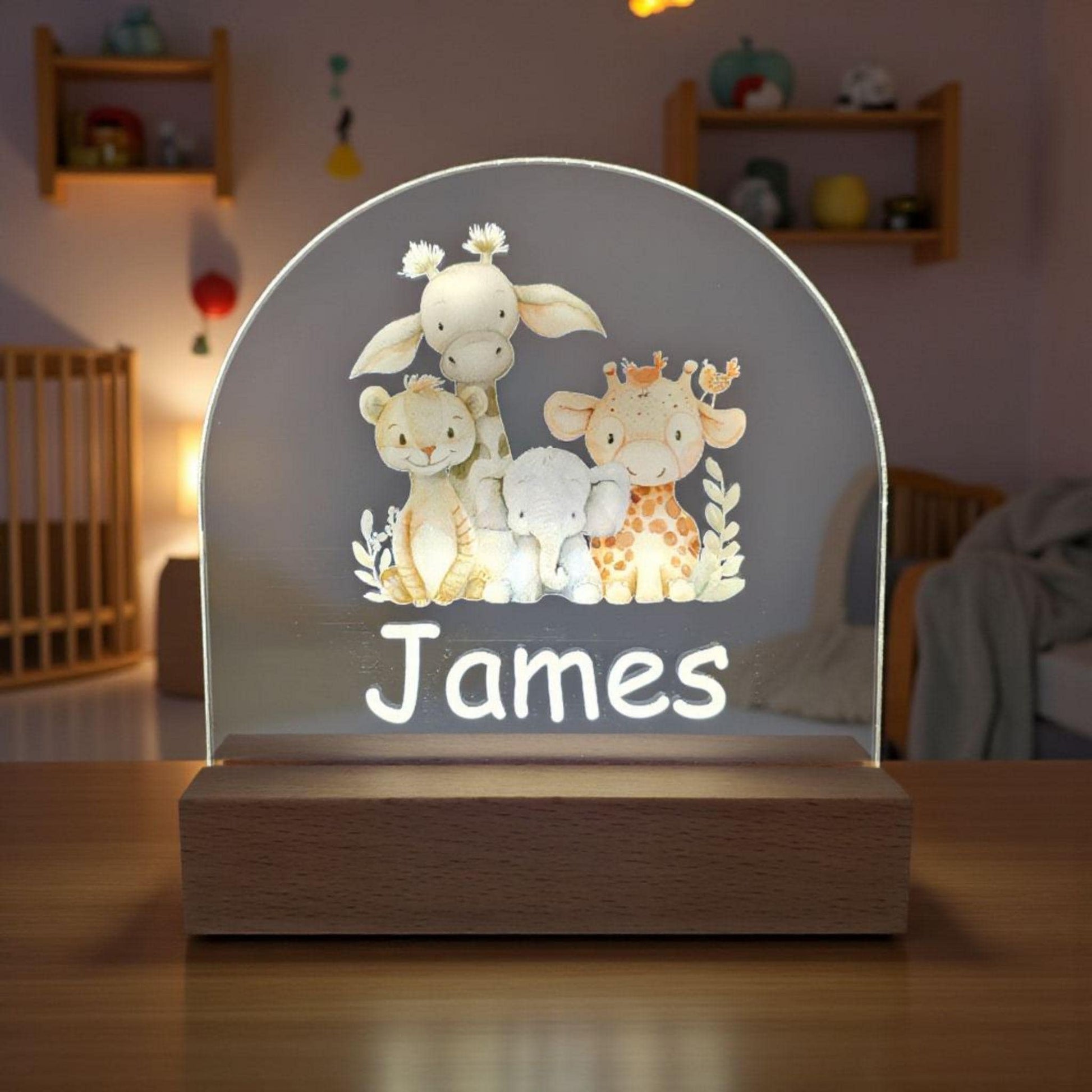led acrylic night light for children bedrooms custom