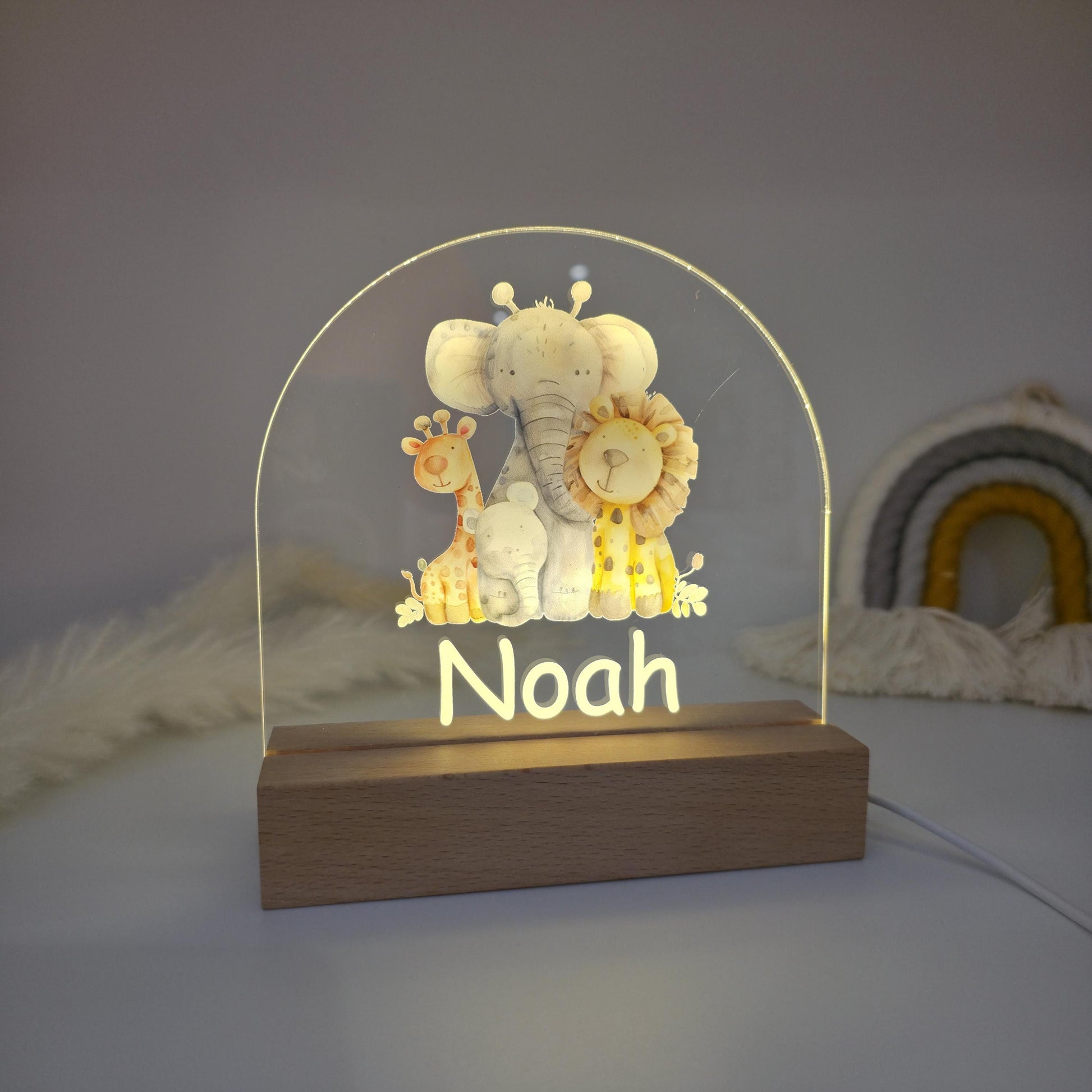 night lamp for kids rooms safari animals