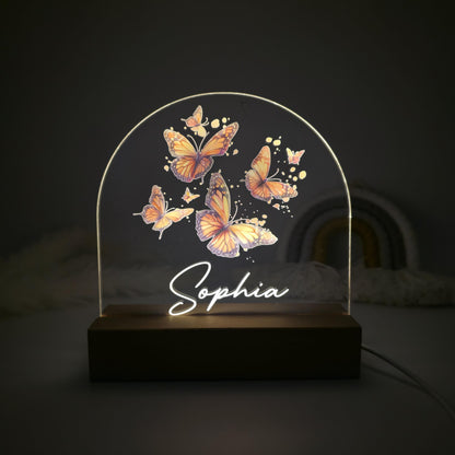 butterfly night light for girls bedrooms nursery night lamp