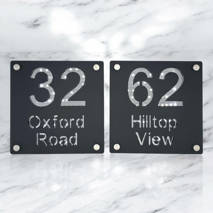 mirror house number signs modern contemporary decor for wall door