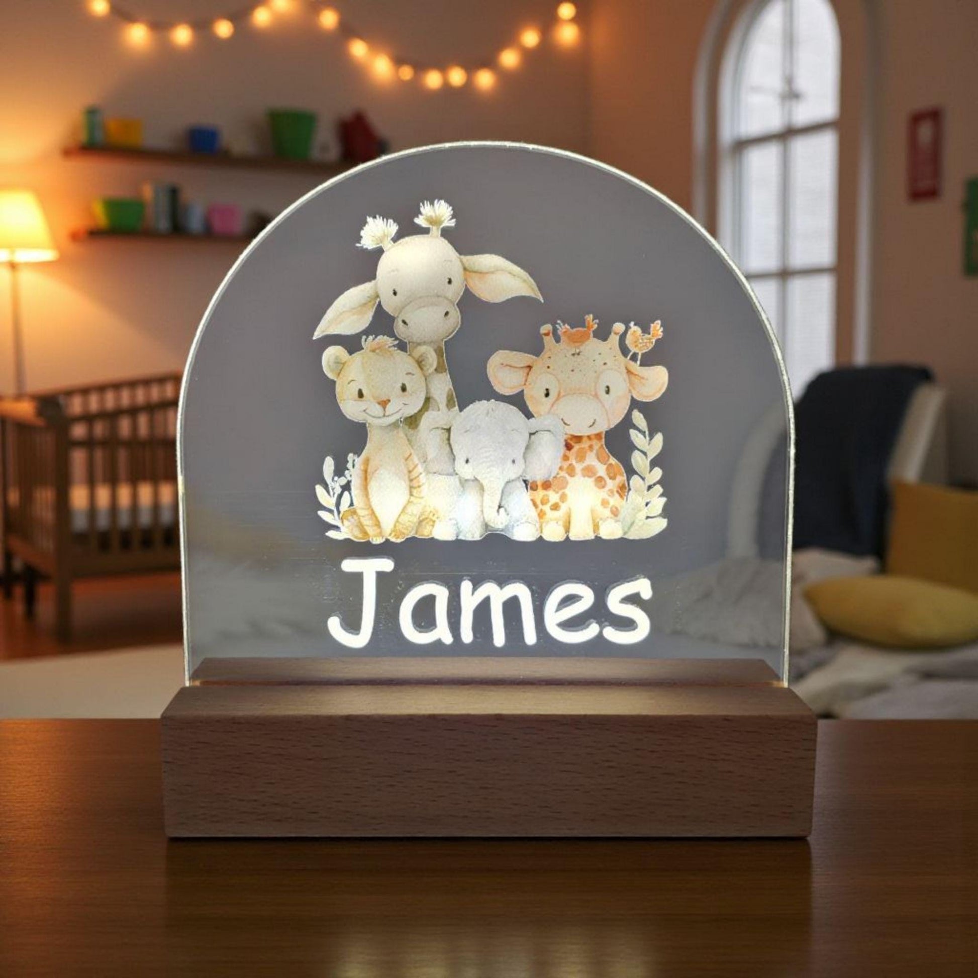 personalised kids night light