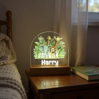 personalised name night lamp light for kids rooms