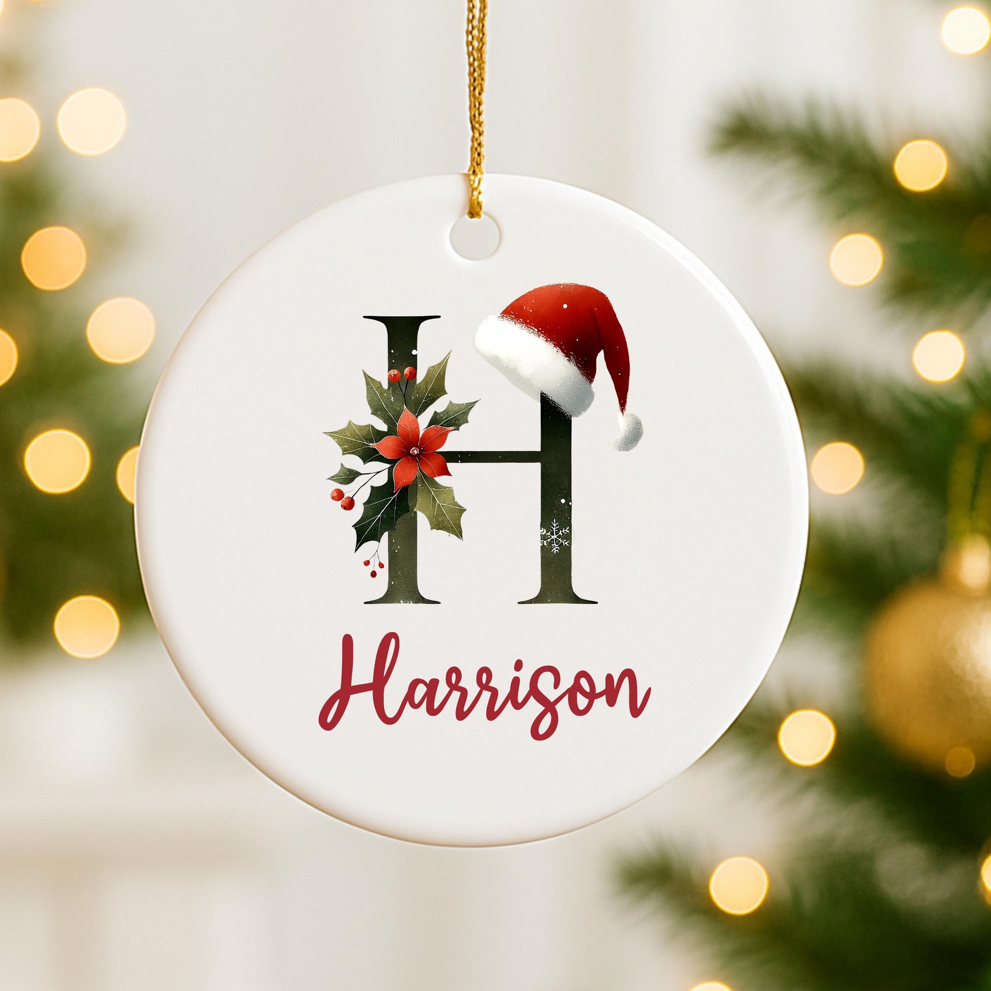 Personalised Kids' Christmas Bauble Gift Keepsake Tree Decoration for Girls and Boys - Custom Christmas Bauble Daughter, Son, Nephew, Niece