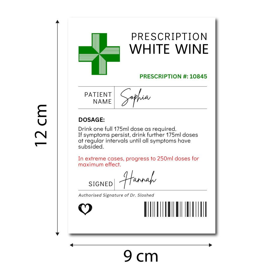 Customisable Red Wine Bottle Label – Ideal for Birthdays, Weddings, Christmas, and Secret Santa Gifts - Personalised Wine Sticker
