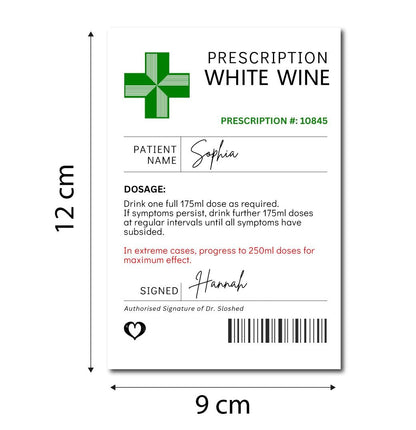 Customisable Red Wine Bottle Label – Ideal for Birthdays, Weddings, Christmas, and Secret Santa Gifts - Personalised Wine Sticker