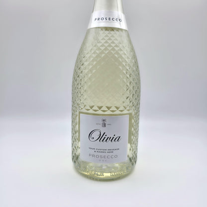 prosecco bottle personalised labels