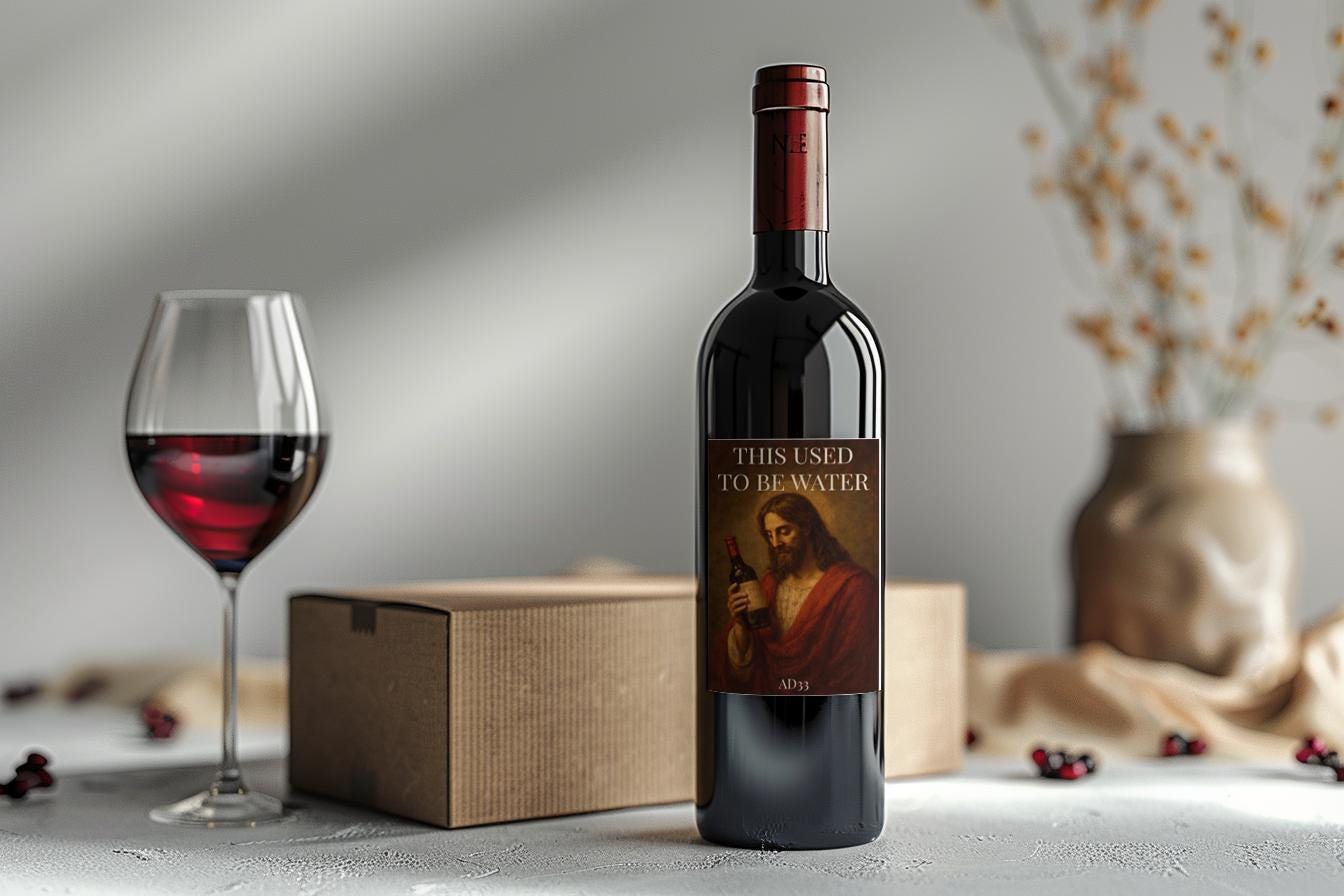 wine bottle sticker label funny for birthday gift for her secret santa Christmas