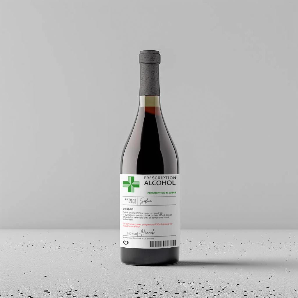 Personalised Alcohol Bottle Label Sticker – Perfect Gift for Him and Her for Birthdays, Christmas, and More