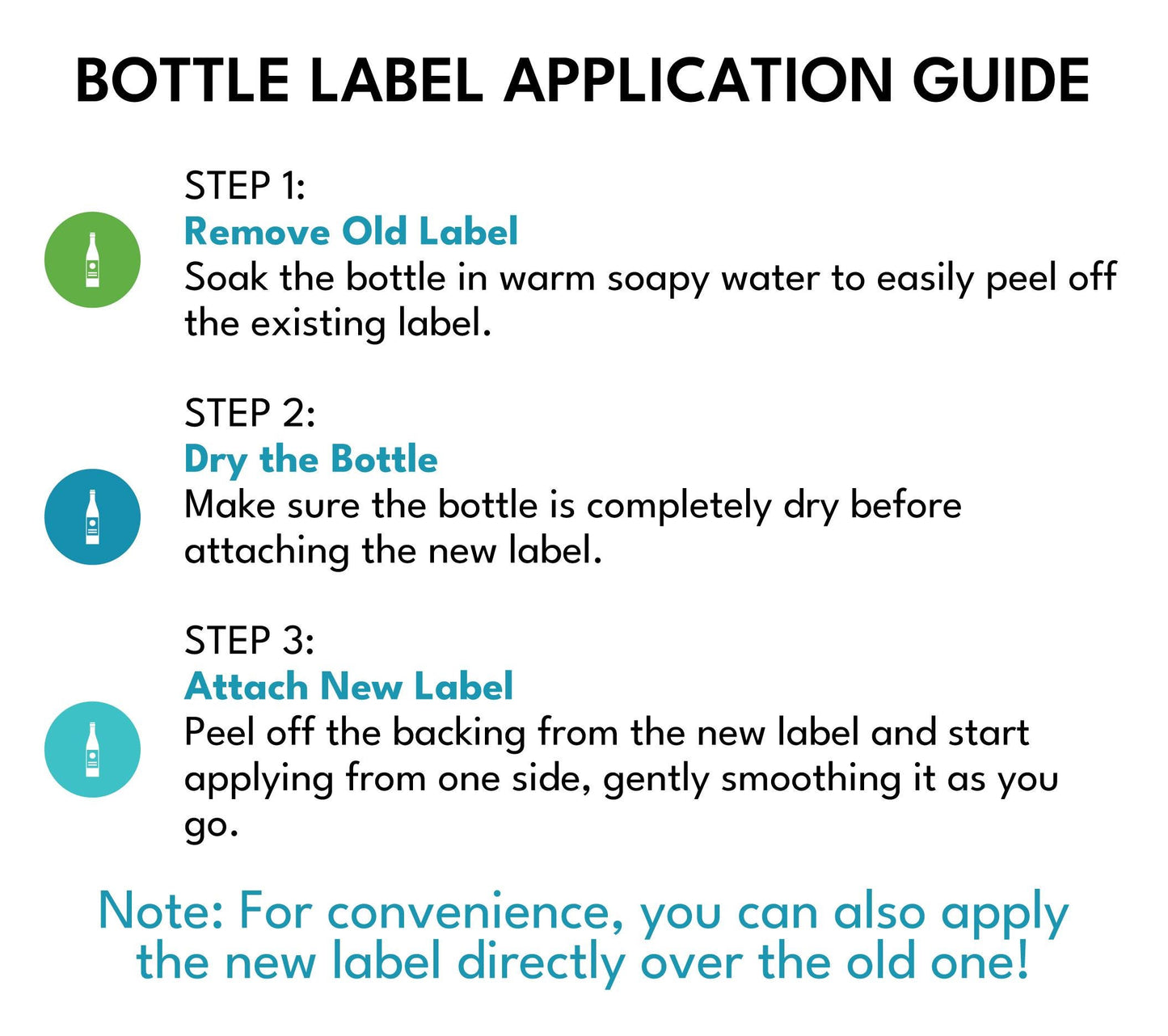 wine bottle label sticker instructions