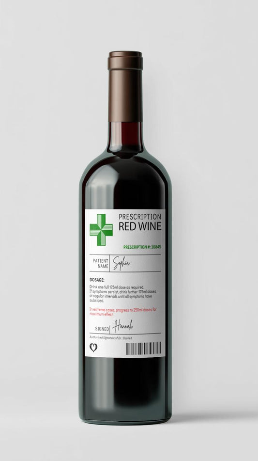 funny wine bottle label personalised sticker birthday, secret santa, gift for her