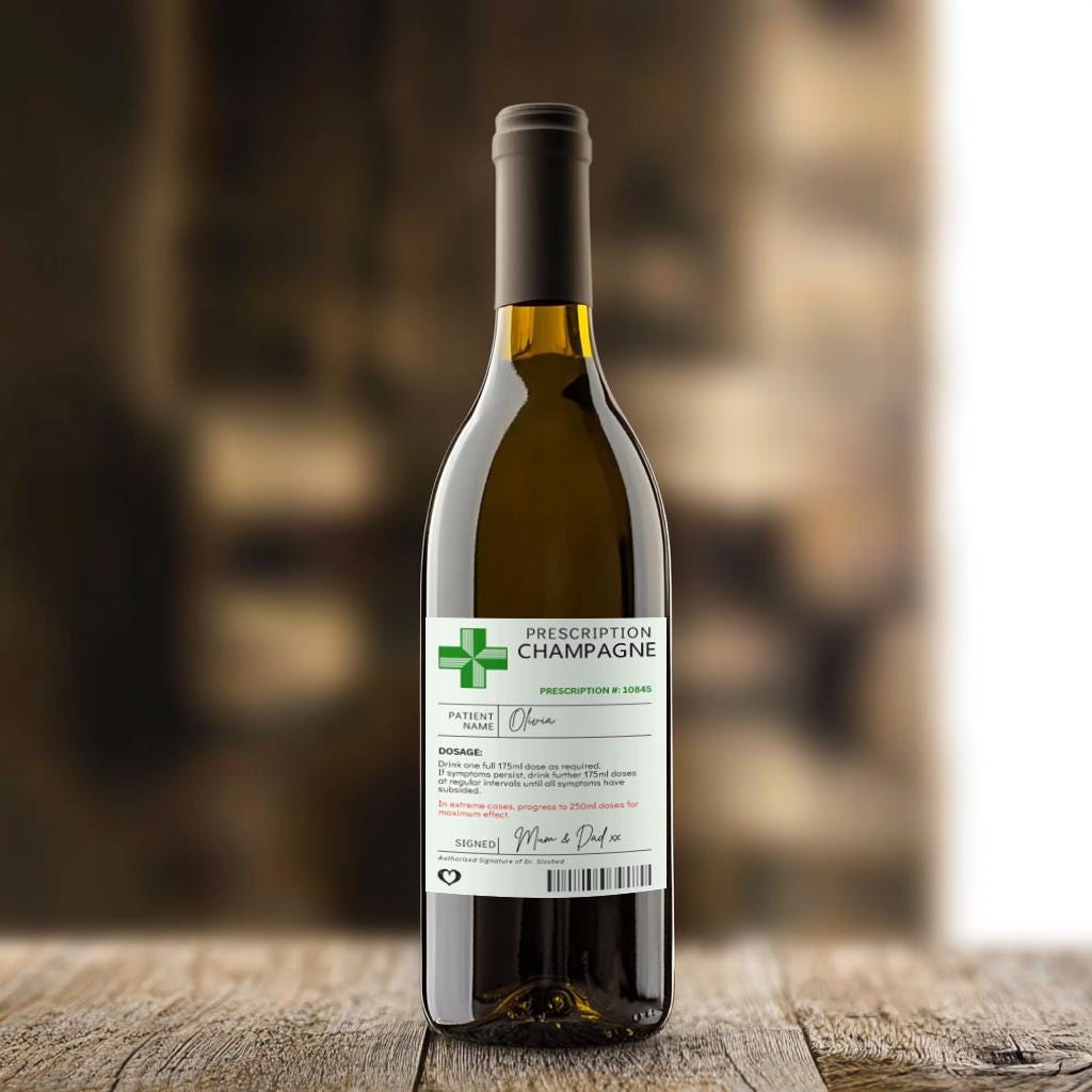 funny joke secret santa wine bottle label stickers