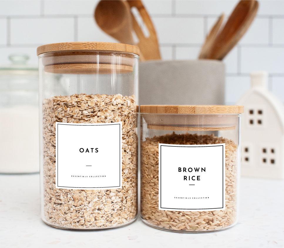 pantry labels for kitchen organisation stickers