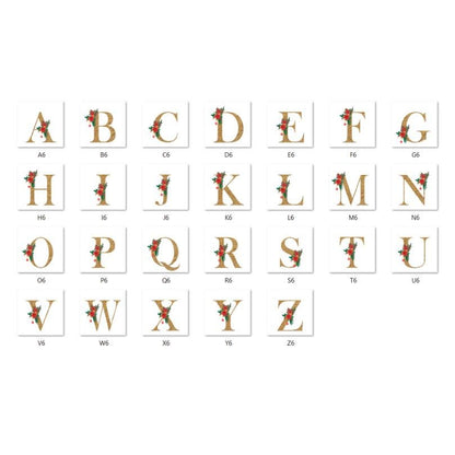 Personalised Christmas Wrapping Paper, Custom Name and Initial 90gsm Matte Gift Wrap