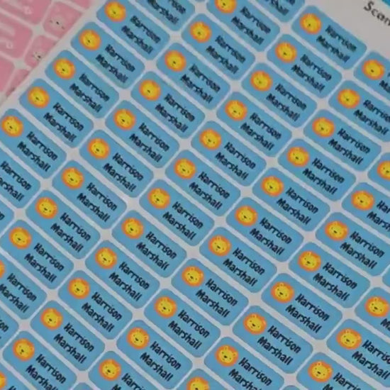 84 Unicorn Stick On Clothing Labels For Kids School Unicorn Clothes No-Iron Children Name Labels
