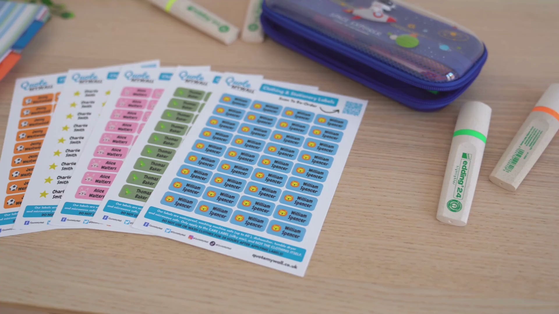 Load video: care home labels