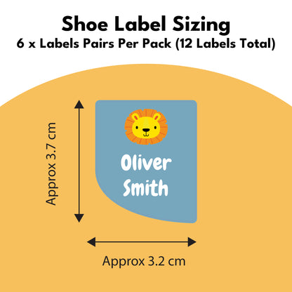 Stick On Shoe Name Labels