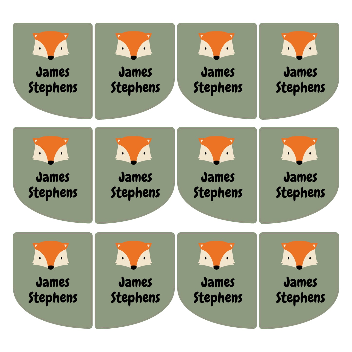 Stick On Shoe Name Labels