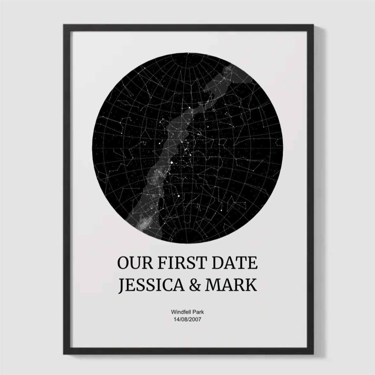 Personalised Star Map Print QuoteMyWall