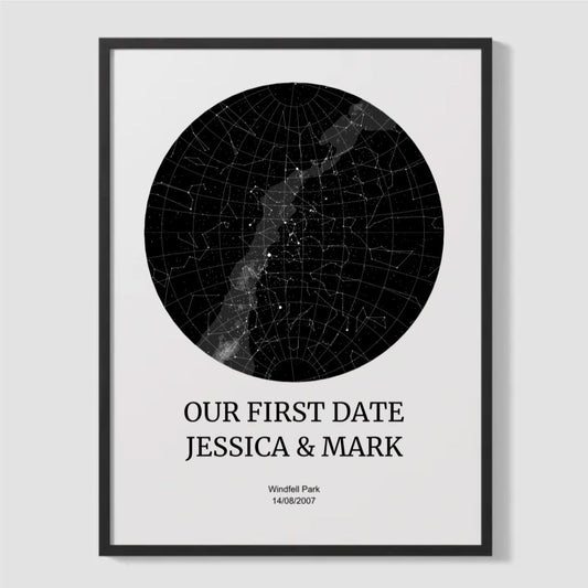 Personalised Star Map Print