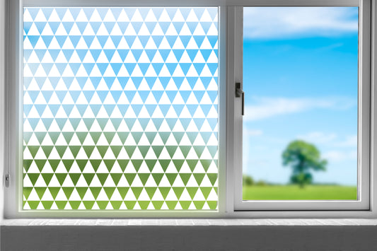 Triangle Decorative Frosted Window Privacy Film